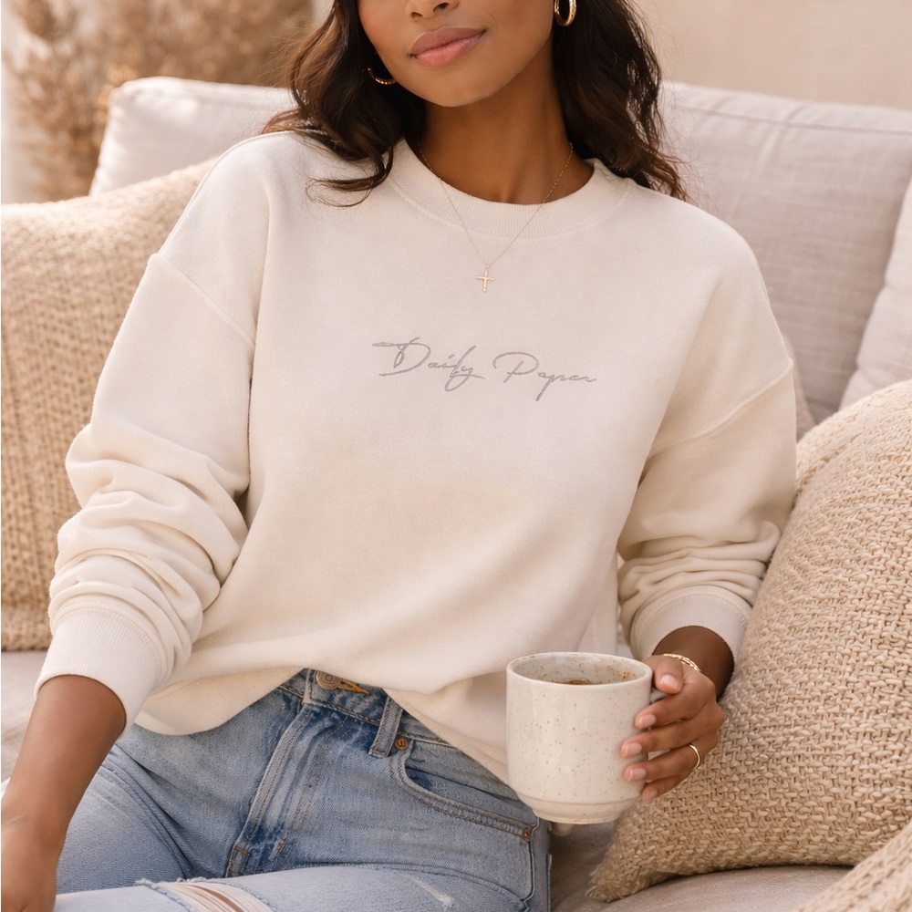 NWT Daily Paper Off-White Logo Sweatshirt